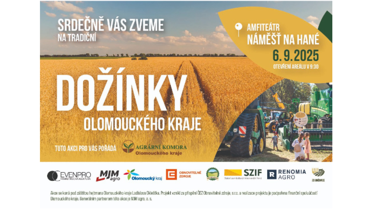 Dožínky Olomouckého kraje, 6. 9. 2025