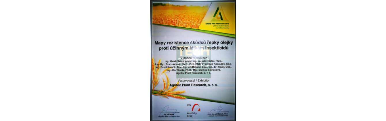 Grand Prix Techagro 2018 – Mapy rezistence